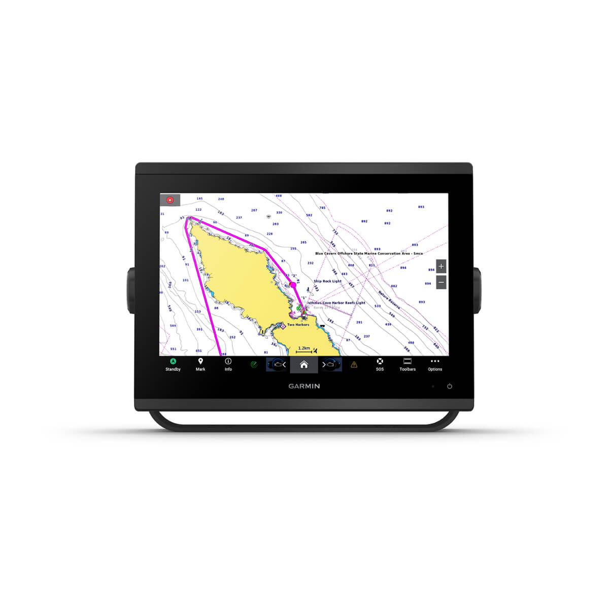 GARMIN GPSMAP® 1223 echolotas, be sonaro