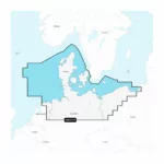 Danija, Vokietija & Lenkijos pakrantė - Batimetrija NSEU077R Garmin Navionics+