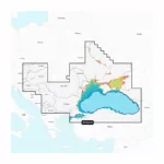 Juodoji Jūra ir Azovo Jūra - Batimetrija NPEU063R Navionics Platinum+