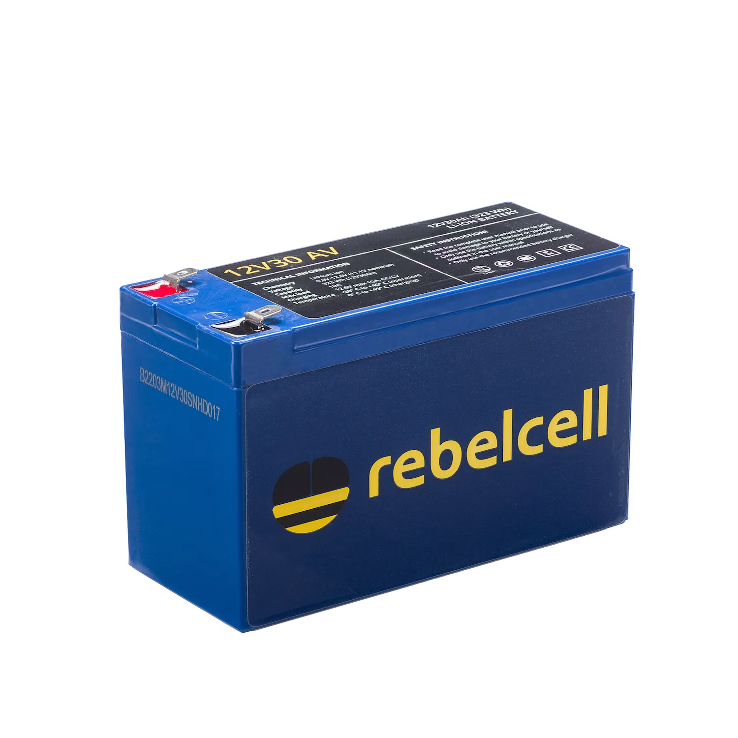 Rebelcell 12V 30Ah AV li-ion akumuliatorius 323 Wh