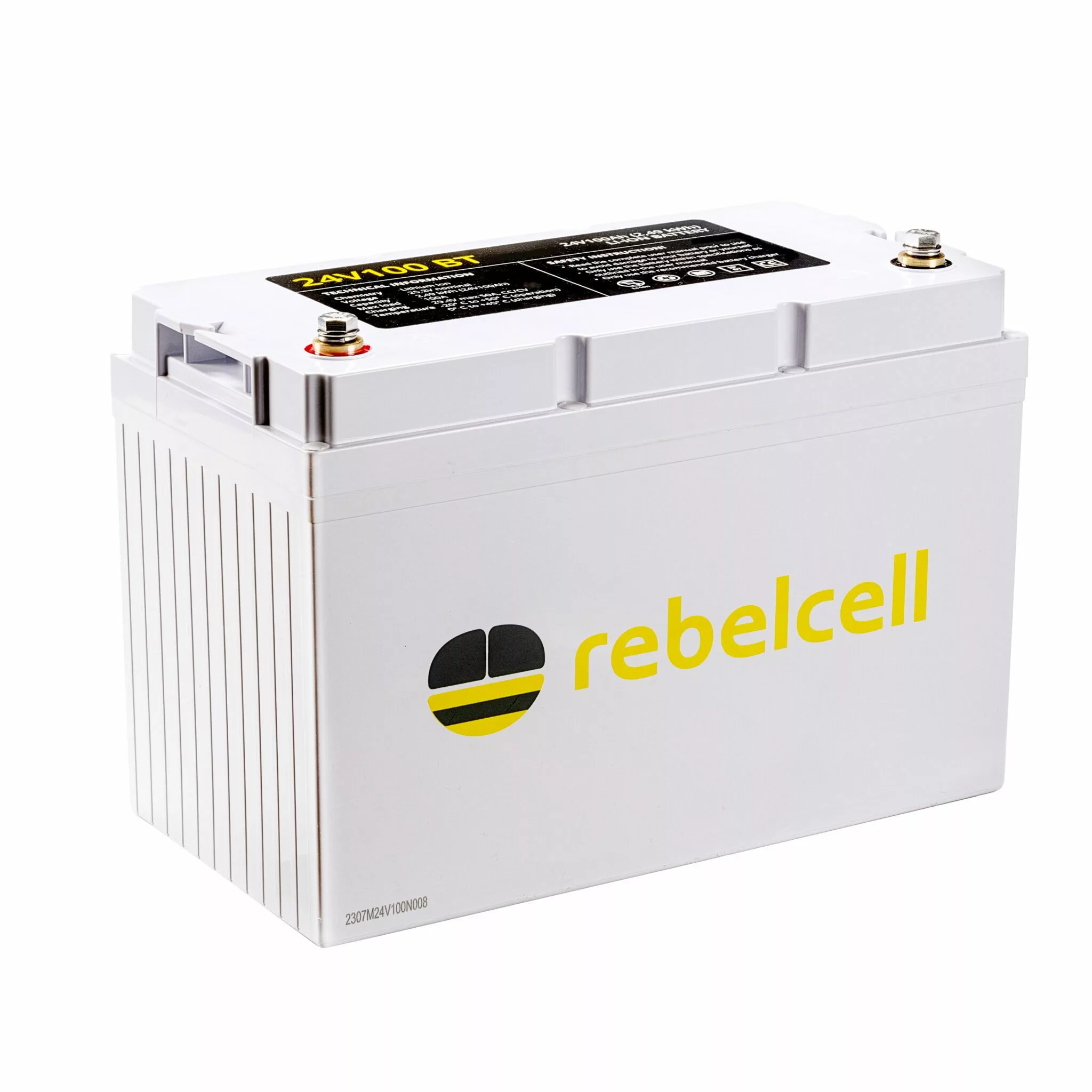 Rebelcell 24V 100Ah AV li-ion BT IP-67 waterproof 2.49 kWh