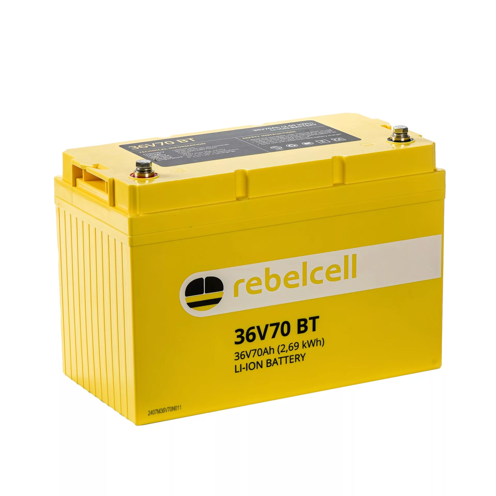 Rebelcell 36V 70Ah AV li-ion akumuliatorius 2.69 kWh