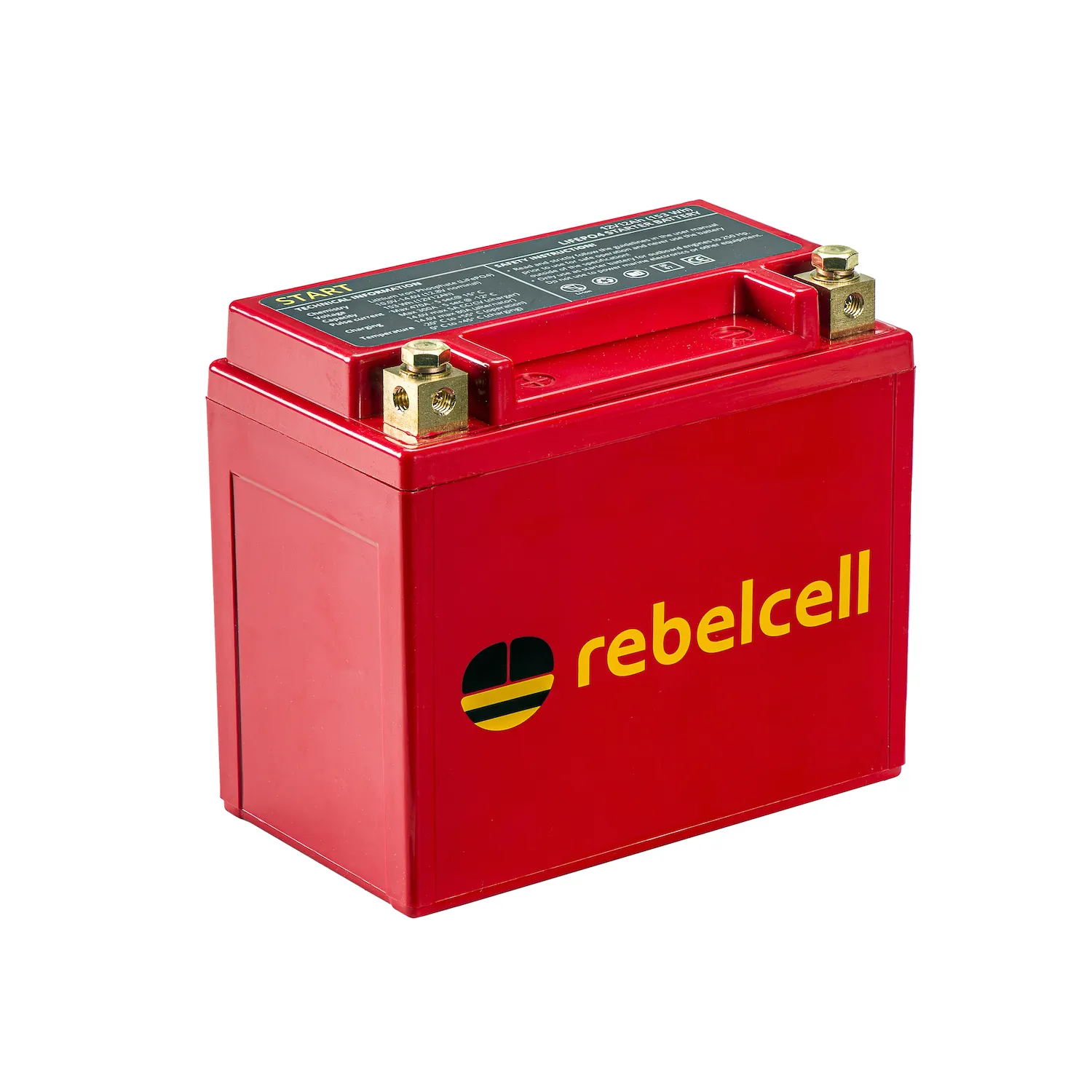 Rebelcell 12V 12Ah Start Lithium battery LiFePo4 153 Wh